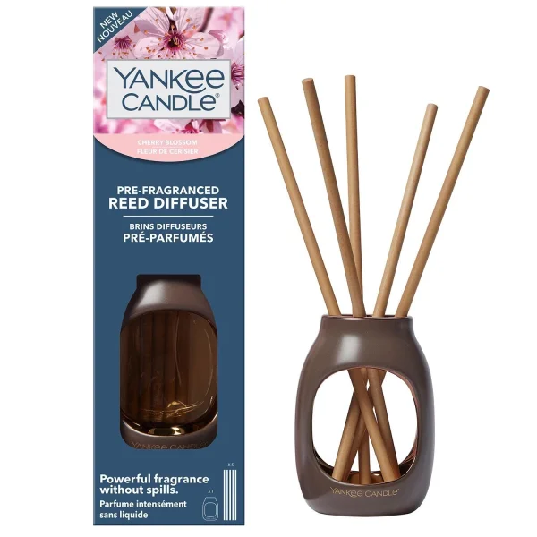 Pre fragranced reed kit metallic cherry blossom
