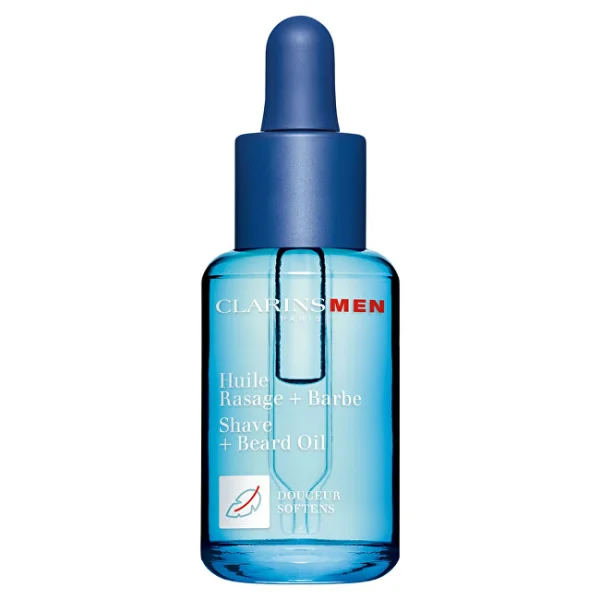 Men shave and beard oil