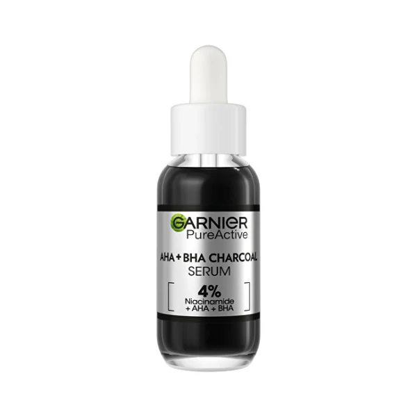 Pure active aha + bha charcoal serum