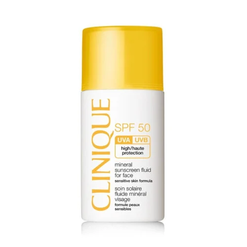Sun care mineral sunscreen fluid for face