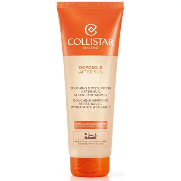 Soothing moisturizing after-sun shower shampoo