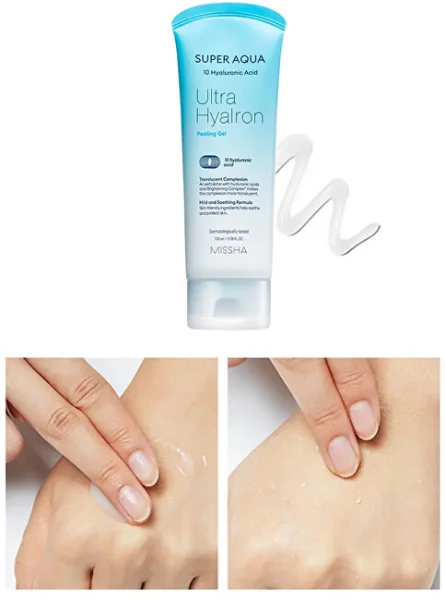 Super aqua ultra hyalron peeling gel Švelnus veido šveitiklis thumbnail 2