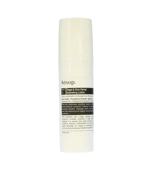 Sage & zinc facial hydrating lotion
