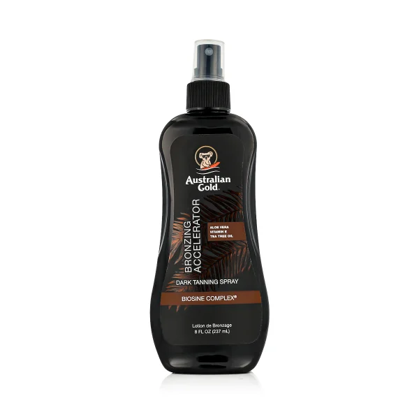 Dark tanning accelerator