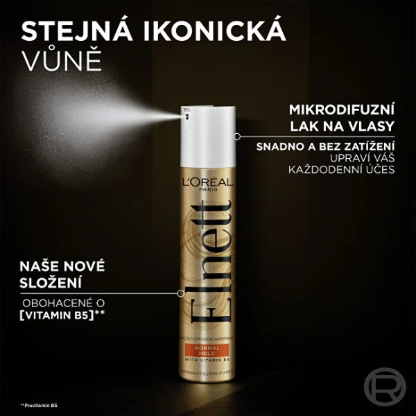 Elnett micro-diffusion hairspray protection colored hair thumbnail 4