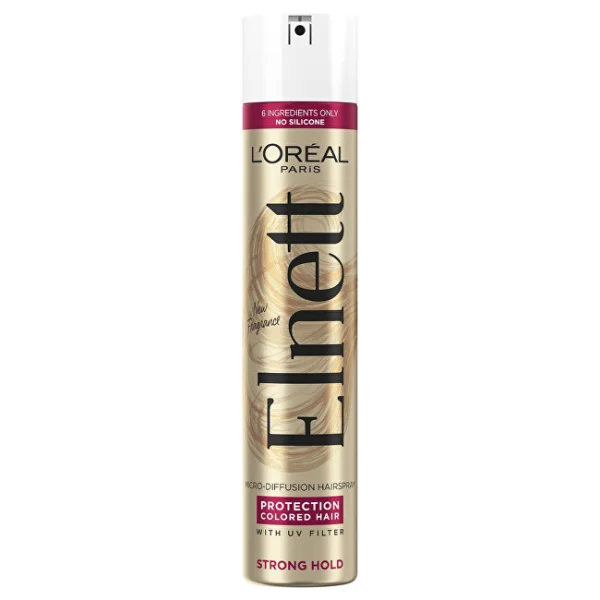Elnett micro-diffusion hairspray protection colored hair