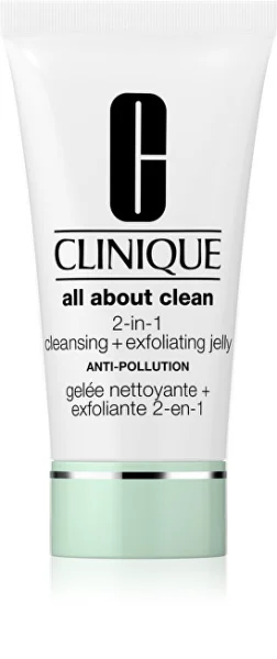 All about clean 2-in-1 cleansing + exfoliating jelly