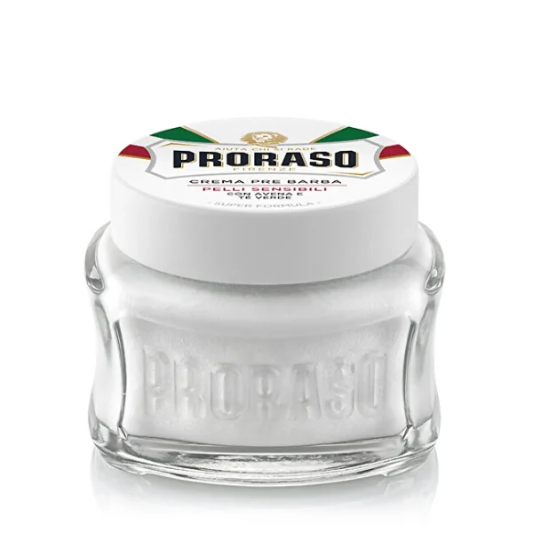 White pre-shave cream