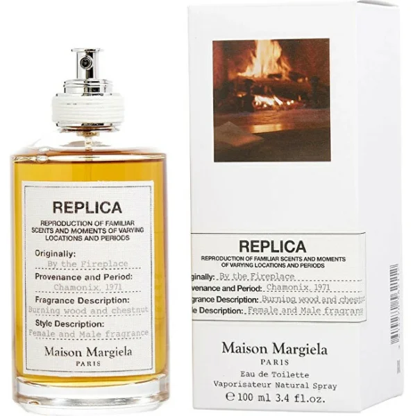 Replica by the fireplace