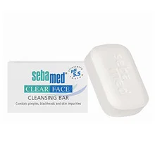 Clear face cleansing bar
