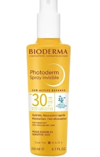 Photoderm spray invisible