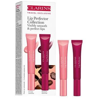 Lip perfector duo 01 rose shimmer 12ml + 08 plum shimmer