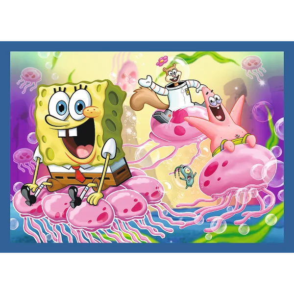  SPONGEBOB 4 dėlionių rinkinys thumbnail 1