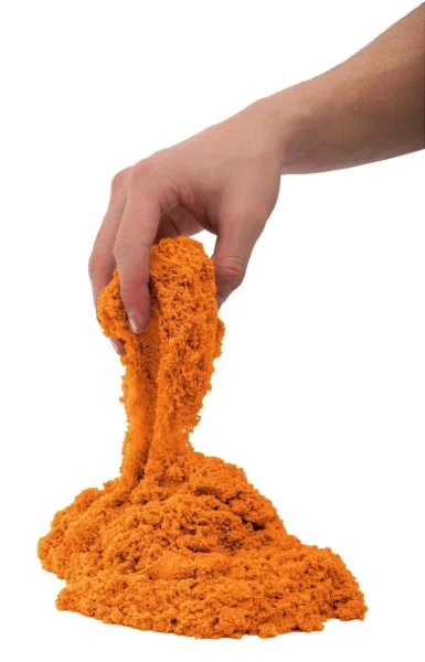 Oranžinės spalvos kinetinis smėlis 500g. thumbnail 2