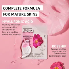 Iroha Rejuvenating mask Anti-Age Rosehip Face Sheet Mask 20 ml thumbnail 4