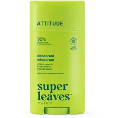 Attitude Natural deodorant Super Leaves Pear & Amber Deodorant 75 g thumbnail 2