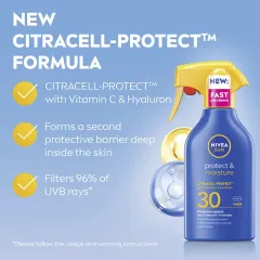 Nivea Sunscreen Spray SPF 30 Protect & Moisture 250 ml thumbnail 4