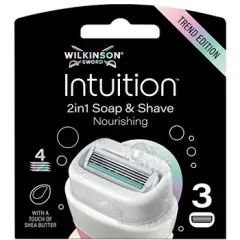 Wilkinson Sword Intuition Soap and Shave Nourishing Replacement Heads 3 pcs thumbnail 2