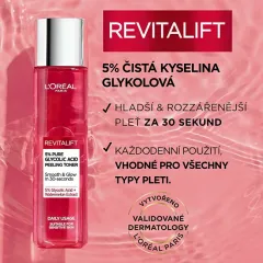 Loreal Revitalift 5% Pure Glycolic Acid Peeling Toner thumbnail 3