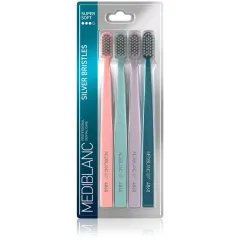 MEDIBLANC Toothbrush with silver bristles 4 pcs thumbnail 1