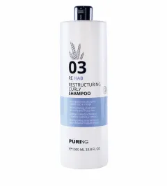 PÜRING restrukturalizační šampon pro kudrnaté a krepaté vlasy 1000 ml PR 03 Rehab Restructuring Curly Shampoo thumbnail 1