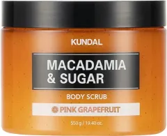 KUNDAL Macadamia & Sugar Pink Grapefruit Body Scrub thumbnail 1