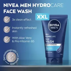 Nivea Men Hydrocare Face Wash Cleansing Gel thumbnail 2
