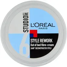Loreal Studio Line Style Rework Out Of Bed Fibre Cream thumbnail 3