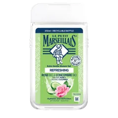 Le Petit Marseillais Extra Gentle Shower Gel Bio Rose & Bio Cucumber thumbnail 2