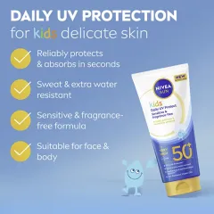 Nivea Sunscreen milk SPF 50+ Kids Daily UV Protect Milk thumbnail 2