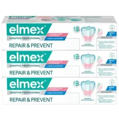 Elmex Toothpaste Repair & Prevent Gentle White 3 x thumbnail 2