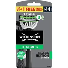 Wilkinson Sword Disposable razor for men Xtreme 3 Black Edition Comfort 3+1 pc thumbnail 2