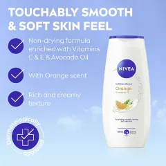 Nivea Shower gel Orange & Avocado Oil (Care Shower Gel) 500 ml thumbnail 2