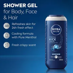Nivea Men Fresh Kick Shower Gel thumbnail 2