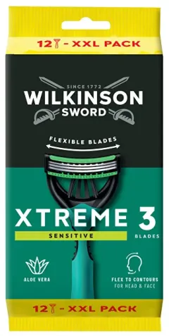 Wilkinson Sword Disposable razor Wilkinson Xtreme3 Sensitiv e Comfort 12 pcs thumbnail 1