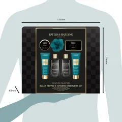 Baylis & Harding Black Pepper & Ginseng Body Care Gift Set 7 pcs thumbnail 5