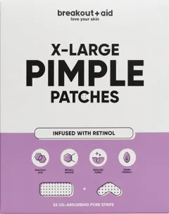 Breakout+aid XL Patches for the treatment of problematic skin with salicylic acid and retinol 5 pcs thumbnail 1