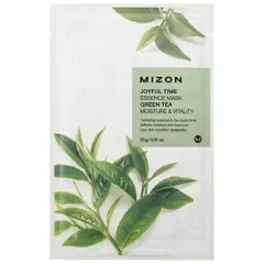 Mizon Joyful Time (Essence Mask Green Tea) Face Mask with Green Tea for Hydration and Vitality thumbnail 2