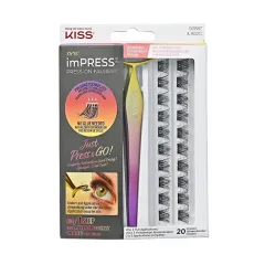 Kiss Kiss False eyelashes imPRESS Press on Falsies Kit 02 Dirbtinės blakstienos thumbnail 1