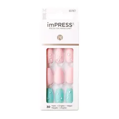 Kiss Kiss Self-adhesive nails imPRESS Nails Dew Drop 30 pcs thumbnail 1