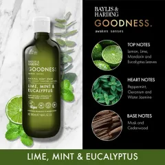 Baylis & Harding Goodness Awaken Shower Gel Lime, Mint & Eucalyptus 500 ml thumbnail 2