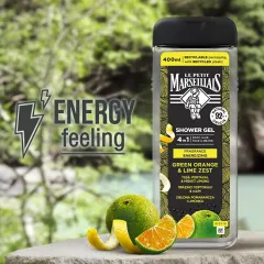 Le Petit Marseillais Shower gel for body, face, hair and beard Green Orange & Lime Zest 400 ml thumbnail 4
