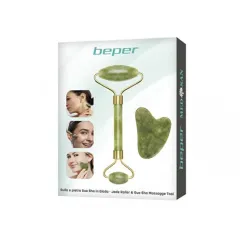 Beper Jade Massage Roller & Gua Sha Massage Stone C301ABE101 thumbnail 2