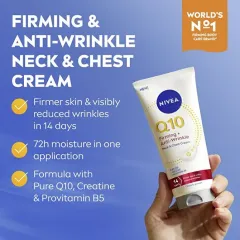 Nivea Firming and Anti-Wrinkle Neck & Décolleté Cream Q10 200 ml thumbnail 2