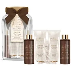 The Luxury Bathing Company Gift set in a glass jar Vanilla 5 pcs thumbnail 2