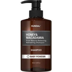KUNDAL Honey & Macadamia Baby Powder Natural Moisturizing Shampoo (Nature Shampoo) - 500 ml thumbnail 2