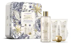 The Luxury Bathing Company Body care gift set in a tin box Bergamot, Ginger & Lemongrass 5 pcs thumbnail 1