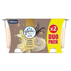 Glade Vanilla Cream Cookies scented candle set 2 x 112 g thumbnail 1