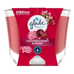 Glade Luscious Cherry & Peony Scented Candle thumbnail 1