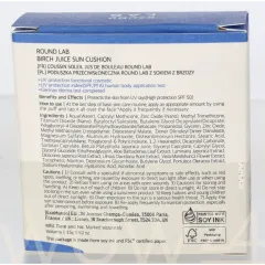Round Lab Round Lab Birch Juice Moisturizing Sun Cushion SPF50+ PA++++ thumbnail 3